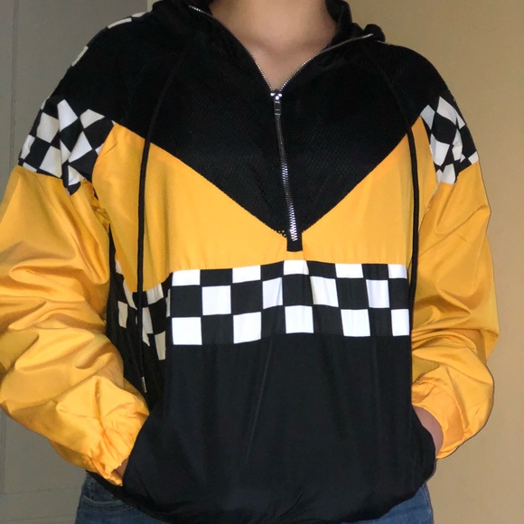 checkerboard windbreaker